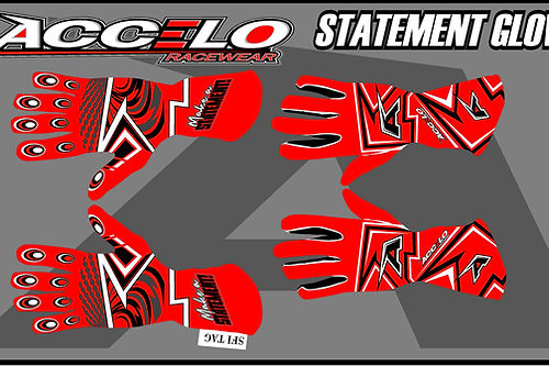 Equip yourself with Accelo's Specialty Racing Suits, Custom Racing Gloves & Protective Apparel