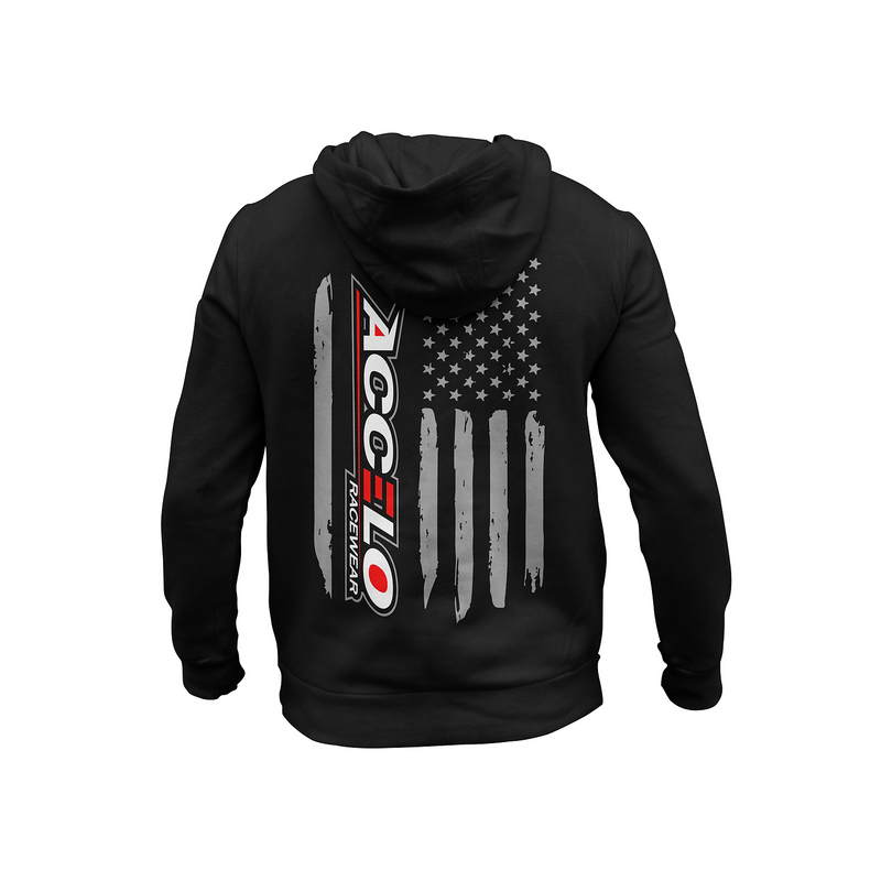 Load image into Gallery viewer, Distressed Flag Pullover Hoodie
